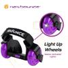 New-Bounce Heel Wheel Skates with Lights - Jet Wheelies for Shoes - Adjustable Roller Heel Skates for Kids - One Size Fits Most (Purple) view 4