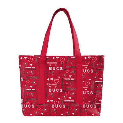 FOCO Tampa Bay Buccaneers NFL Logo Love Tote Bag