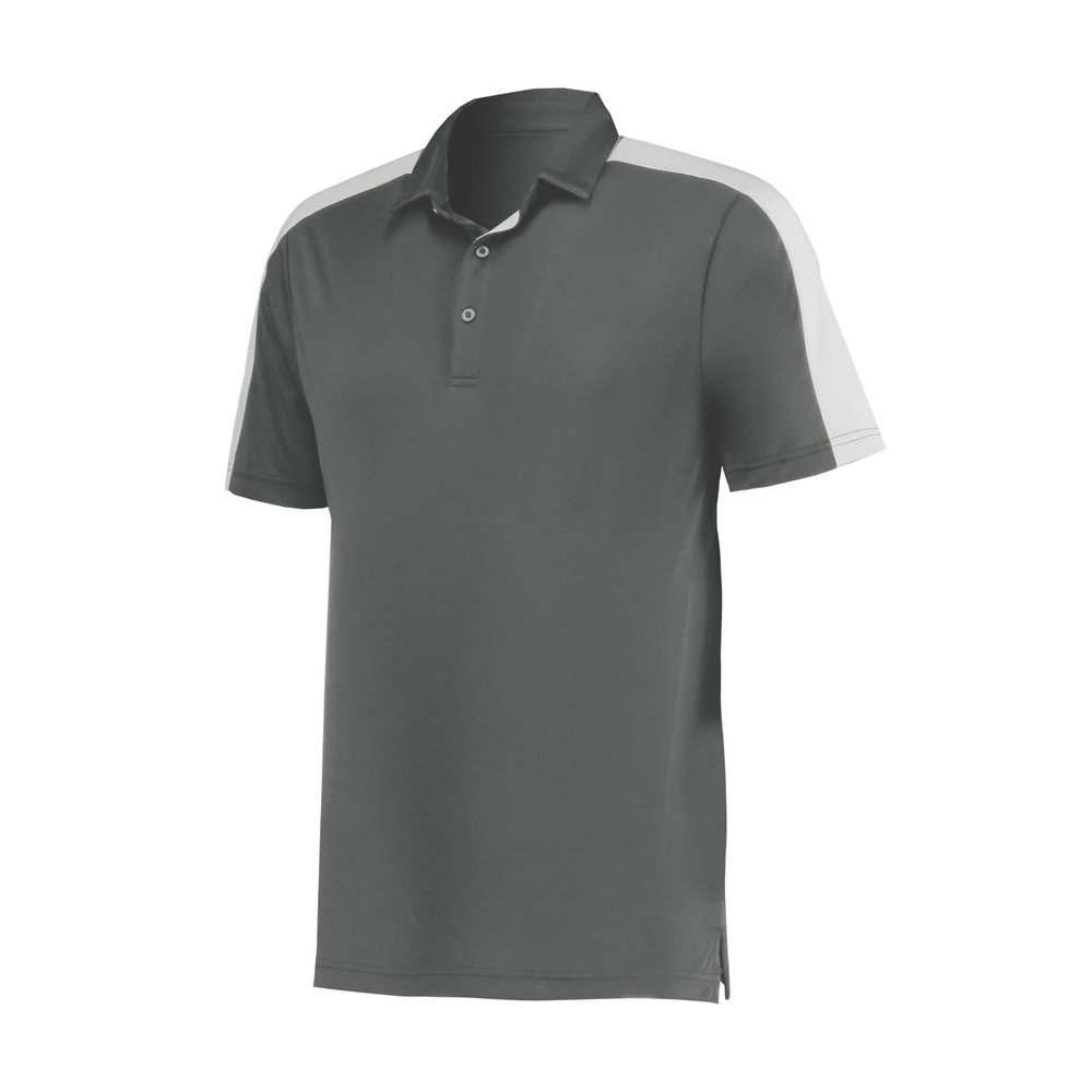 Augusta Sportswear Bi-Color Vital Polo, Graphite/White, S