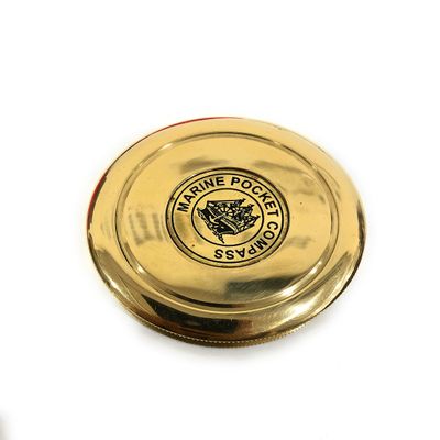 Brass Marine Pocket Compass Unique Vintage Gift for All Occasion Camping Compass