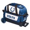 Strikeforce Bowling NFL Indianapolis Colts Two Ball Bowling Roller Bag with Ball, Shoe and Accessory Pockets view 2