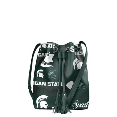 FOCO Michigan State Spartans NCAA Logo Love Cinch Purse