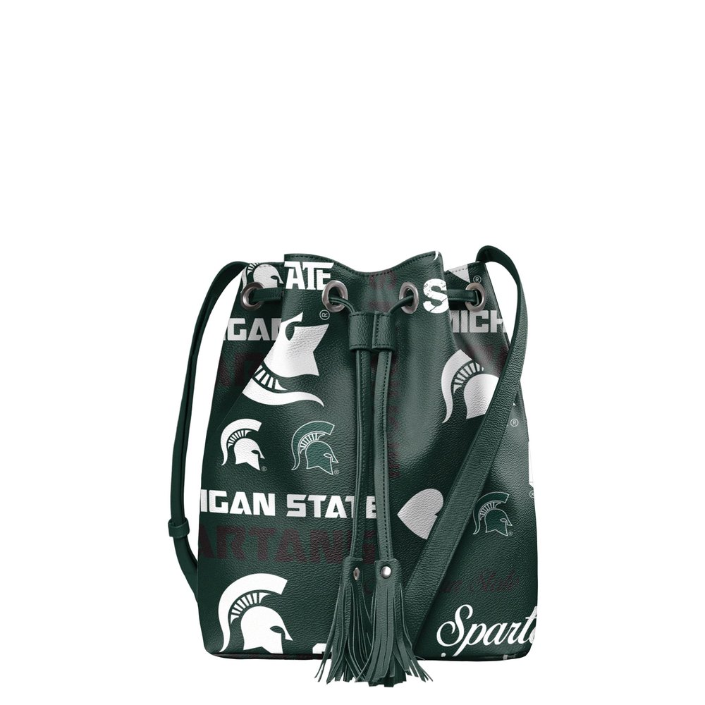 FOCO Michigan State Spartans NCAA Logo Love Cinch Purse