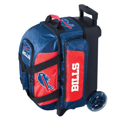 Strikeforce Bowling NFL Buffalo Bills Two Ball Bowling Roller Bag with Ball, Shoe and Accessory Pockets