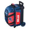 Strikeforce Bowling NFL Buffalo Bills Two Ball Bowling Roller Bag with Ball, Shoe and Accessory Pockets view 1