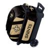 Strikeforce Bowling NFL New Orleans Saints Two Ball Bowling Roller Bag with Ball, Shoe and Accessory Pockets view 1
