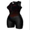 Sparx Sports Women Triathlon Suit Tri Short Racing Cycling Swim Run (Small, Animal-Skin), Black view 1