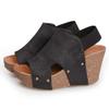 ZBYY Wedge Sandals for Women Summer Casual Open Toe Espadrille Platform Sandals Slip On Peep Toe Wedge Shoes view 2