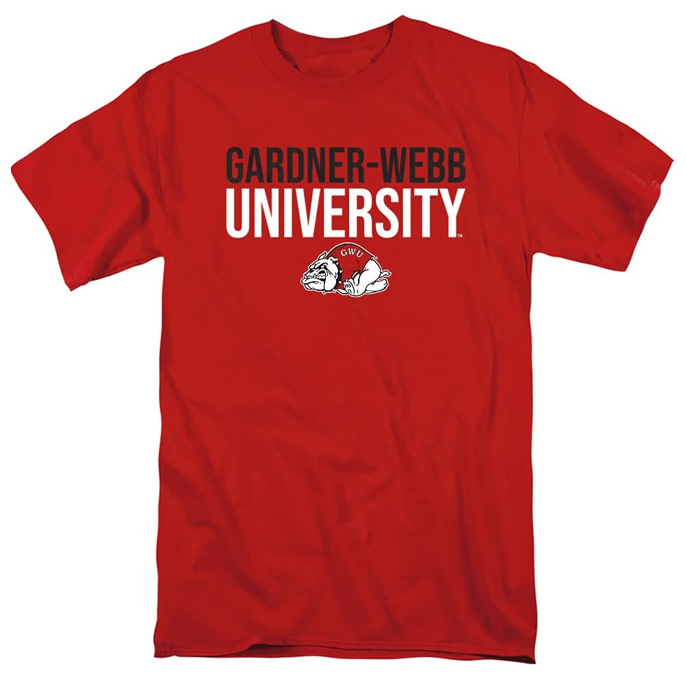 Gardner-Webb University Official Stacked Unisex Adult T Shirt,Stacked, 5X-Large
