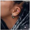 Pierced Owl 16GA Flat Circle Top 316L Surgical Stainless Steel Labret Monroe Lip Cartilage Helix Tragus Conch Ear Lobe Barbell Stud (Gold Tone) view 4
