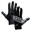 Battle Sports Doom 1.0 Wide Receiver Football Gloves, Ultra Stick Adult & Youth Gloves - Adult X-Large, Black view 1