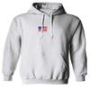 0160. Freedom Military Patriotic Proud American Flag Armour US USA Sweatshirt Pullover Hoodie (White, Medium) view 1
