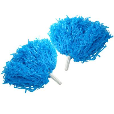 Meiyya Summer Enjoyment Pompoms Cheer, Cheerleading Poms Easy to Carry Soft and Comfortable for Amateur for Outdoor Enthusiasts for Player for Home(Blue, 12)
