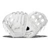 Miken PRO Series Fielding Glove 15 Inch, White, Right Throw (Worn on Left Hand) view 1