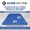 Skate Anytime Precision Dryland Hockey Tiles  Expandable Off-Ice Hockey Training Zones for Stickhandling, Passing & Shooting (Blue, Quick Hands Zone  25 sq ft) view 4