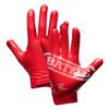 Battle Sports Doom 1.0 Wide Receiver Football Gloves, Ultra Stick Adult & Youth Gloves - Adult Large, Red view 1
