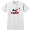 2024 Summer Games Paris USA Sports Soccer Plus Size Short Sleeve T-Shirt 4X-Large White view 1