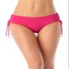 Anne Cole Womens Shirred Bikini Swim Bottom Separates Pink XS view 1