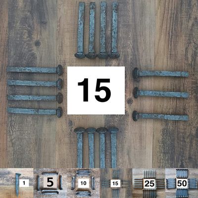 THE OTHER TIDE Genuine New Carbon Steel Railroad Spikes (15)