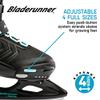Bladerunner Ice by Rollerblade Micro Ice XT, Junior, Adjustable, Black and Lime, Ice Skates view 3