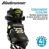 Bladerunner Ice by Rollerblade Micro Ice XT, Junior, Adjustable, Black and Lime, Ice Skates view 4