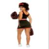 Dreamgirl womens Cheer Team Usa Adult Sized Costumes, Black, Small US view 2