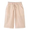 POBIDOBY Boy's T-shirt and Shorts Set Cotton Linen Summer Short Sleeve Children Two Pieces Clothing Pants Sets (Khaki, 4T) view 4