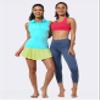 BUBBLELIME 5"/19"/26" XXS-XL Women's UPF 50+ Adjustable Running Skort - Pleated Skirt_Neonyellow Small-5" Inseam(1) view 4