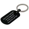 good goods Personalized Customize Inspirational Keyring Stainless Steel Dog Tag Name Keychain,Engraved Gift for Men Boys Boyfriend (Black horizontal) view 1