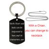 good goods Personalized Customize Inspirational Keyring Stainless Steel Dog Tag Name Keychain,Engraved Gift for Men Boys Boyfriend (Black horizontal) view 3