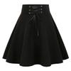 Gothic Skirt for Women Trendy Cosplay Alternative Emo Alt Kawaii Grunge Gothic Clothes Rave Outfits Cute Goth Y2K Skirt(Large, A Pure Black) view 1