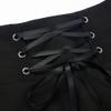 Gothic Skirt for Women Trendy Cosplay Alternative Emo Alt Kawaii Grunge Gothic Clothes Rave Outfits Cute Goth Y2K Skirt(Large, A Pure Black) view 4