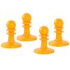 4 PC Camping Pole Toppers Tent Poles Lightning Protector Insulated for Camping Hiking Backpacker (Orange) view 1