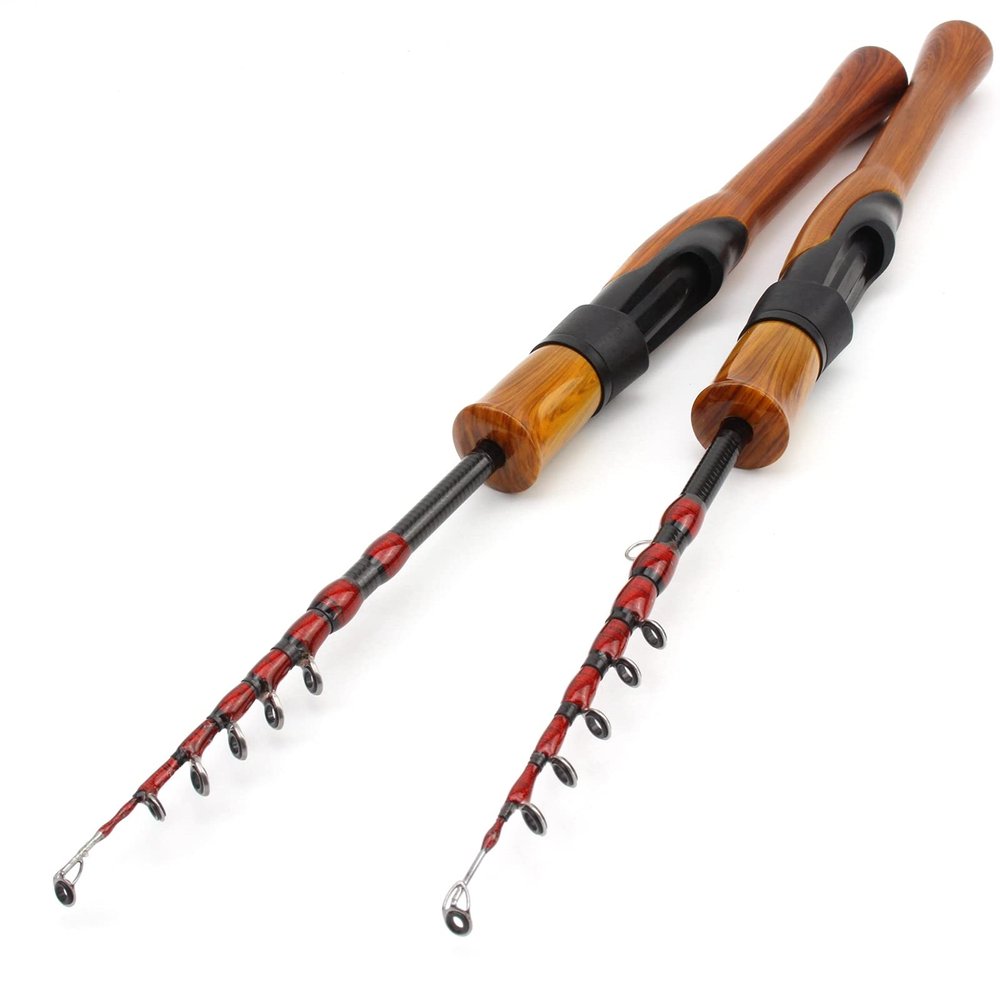 1,68m 1,8m Ul Power Carbon Fiber Lure Fishing Rod, Telescopic Rotating Bait Fishing Rod, Bait Weight 1-5g, Small Fishing Rod for Children Beginners, 41cmMini Fishing Rod ZYHYD (Size : 168cm)