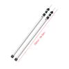 2PCs Aluminum Adjustable Tarp Poles, Telescoping Aluminum Rods Portable Awning Poles Telescoping Lightweight Tent Poles Universal Wind Support Pole for Camping, Backpacking, Hiking view 4