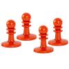 4 PC Camping Pole Toppers Tent Poles Lightning Protector Insulated for Camping Hiking Backpacker (Red) view 1