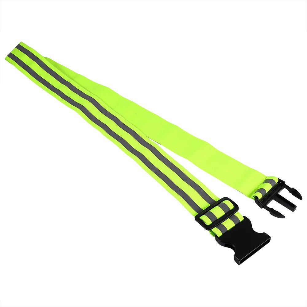 OUKENS Reflective Belt, High Visibility Adjustable Elastic Reflective Safety Belt for Night Running Jogging Biking Walking Outdoor Sports