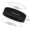 Bememo 12 Pcs Sweatbands Sport Headbands for Men & Women Basketball Headband Sport Competitions Sweat Headbands Running Terry Cloth Moisture Wicking for Yoga,Tennis,Gym,Exercise(Black) view 3