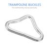 EXCEART Trampoline Buckle Plating V-Ring Triangular Rings 1.85X1.10 Inch Durable Metal Clips for Trampoline Strap Bag Repair and Craft Accessories view 3