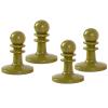 4 PC Camping Pole Toppers Tent Poles Lightning Protector Insulated for Camping Hiking Backpacker (Green) view 1