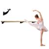 Ballet Barre Single Bar 6 FT Long 2.0 Diameter Black, Kids and Adults | Open Bracket Wall Mounted Fixed Height Wooden Ballet Barre | Home/Studio Ballet Bar, Dance Bar, Stretch Bar, Dancing/Stretching view 2