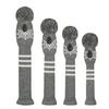 Scott Edward Knitted Golf Head Covers 4PCS Handmade Fit Well for Driver and Fairway Woods with Long Neck Pom Pom Golf Club Headcovers Set view 2