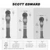 Scott Edward Knitted Golf Head Covers 4PCS Handmade Fit Well for Driver and Fairway Woods with Long Neck Pom Pom Golf Club Headcovers Set view 3