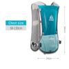 5.5L Lightweight Hydration Backpack Hydration Vest Outdoors for Trail Marathoner Running Race (Light Blue with 1.5l Water Bladder) view 2