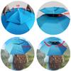 Bocampty Umbrella Hat, Double Layer Fishing Hat Hands Free Foldable UV Protection Ventilative Umbrella Cap Adjustable Headwear for Fishing Golf Beach Gardening Sunshade Outdoor view 3