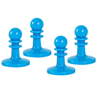 4 PC Camping Pole Toppers Tent Poles Lightning Protector Insulated for Camping Hiking Backpacker (Blue)