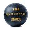 ToughFit Soft Wall Ball - Black Medicine Ball for Cardio Fitness Exercise - Weighted Med Ball for Strength and Conditioning Exercises, Cross Training Lunge, and Partner Toss (20LB) view 1
