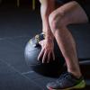 ToughFit Soft Wall Ball - Black Medicine Ball for Cardio Fitness Exercise - Weighted Med Ball for Strength and Conditioning Exercises, Cross Training Lunge, and Partner Toss (20LB) view 4