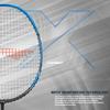 Li-Ning 3D Calibar X Combat Carbon Graphite Badminton Strung Racquet (85 Grams, 30 Lbs String Tension) and Full Cover (Charcoal/Blue) view 3