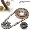 Alomejor Bicycle Chain Set, 22T Rear Freewheel with 38 Links Chain and 13T Sprocket Kit for Custom Bike Modification, Motorcycle Repair, Urban Commuting view 4